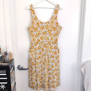 Pact Tie Back Midi Floral Dress With Pockets Size L
